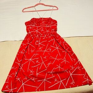 Red Star Patterned Sundress